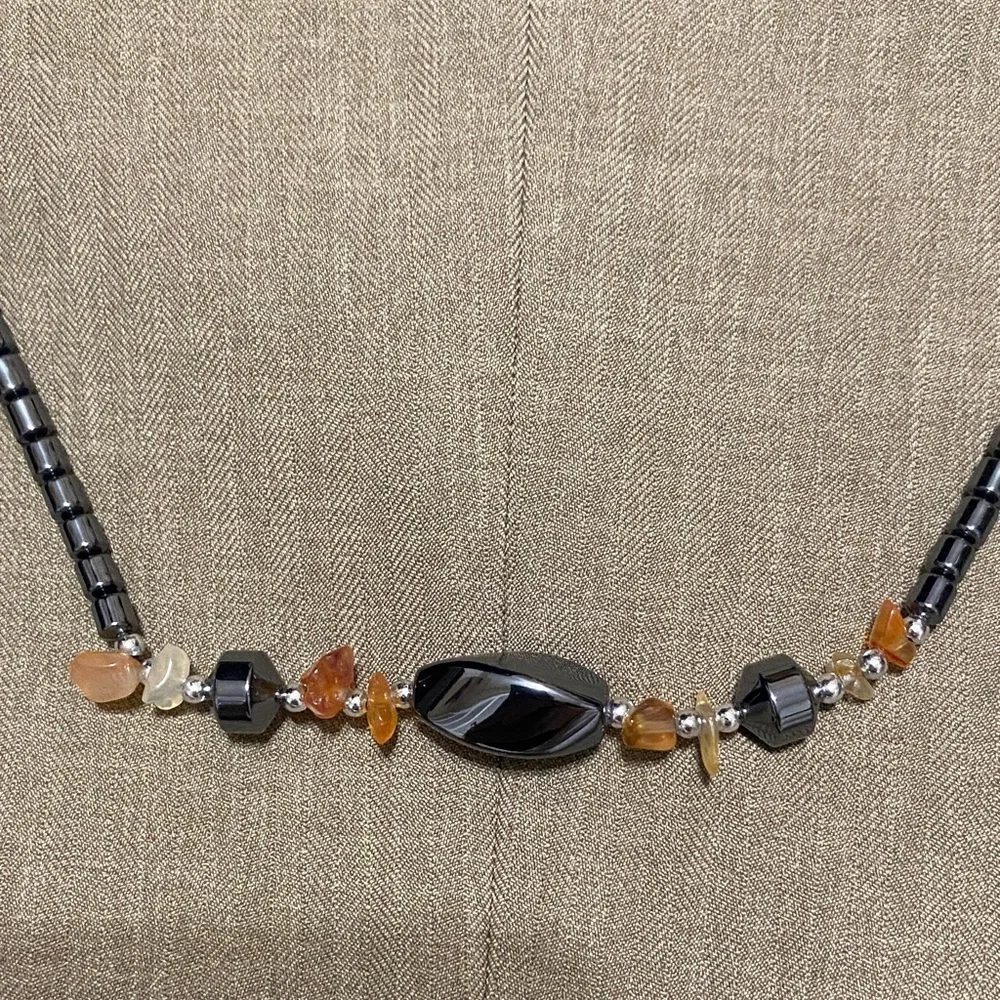 Vintage hematite necklace!